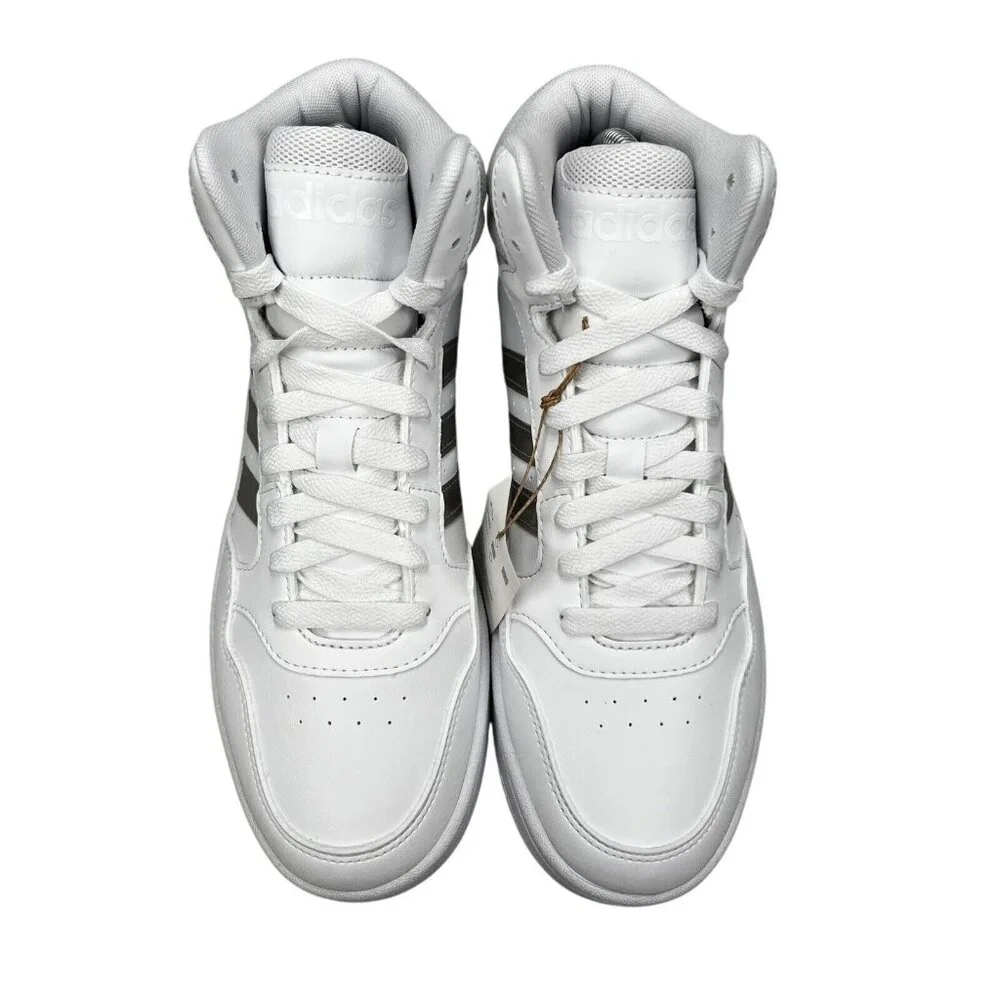 Adidas Hoops Mid White Basketball Shoes Youth Girl's Sizes 4 - 6 (Y) GS